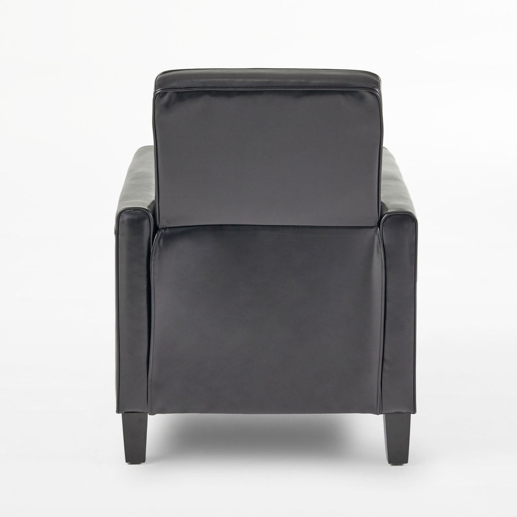 Upholstered Push Back Recliner Chair with Adjustable Recline - Multiple Colors