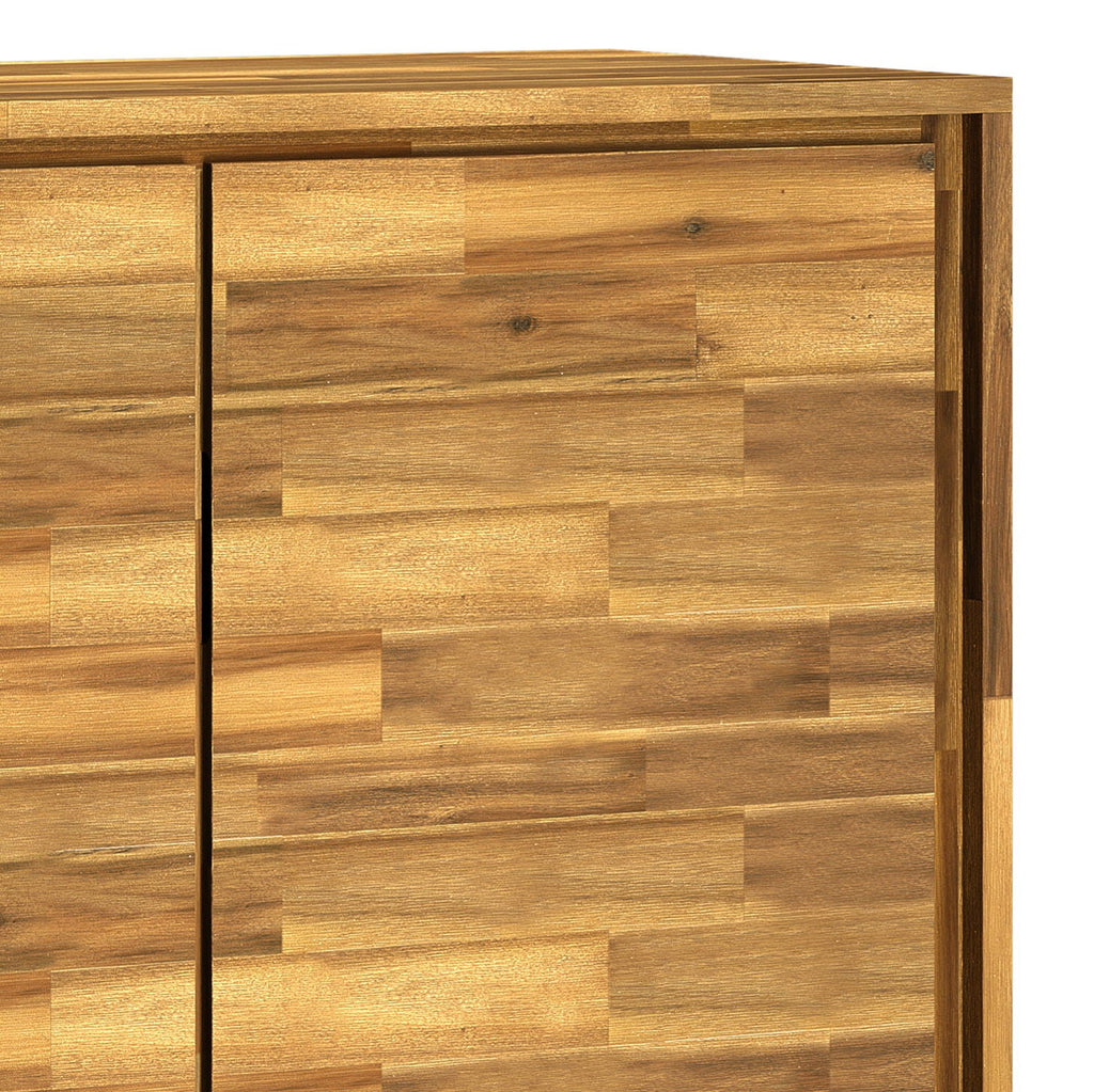Lowry Medium Handcrafted Storage Cabinet with Adjustable Shelves - Choose Your Color