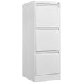 Durable Metal 3 Drawer File Cabinet with Lock – Black or White
