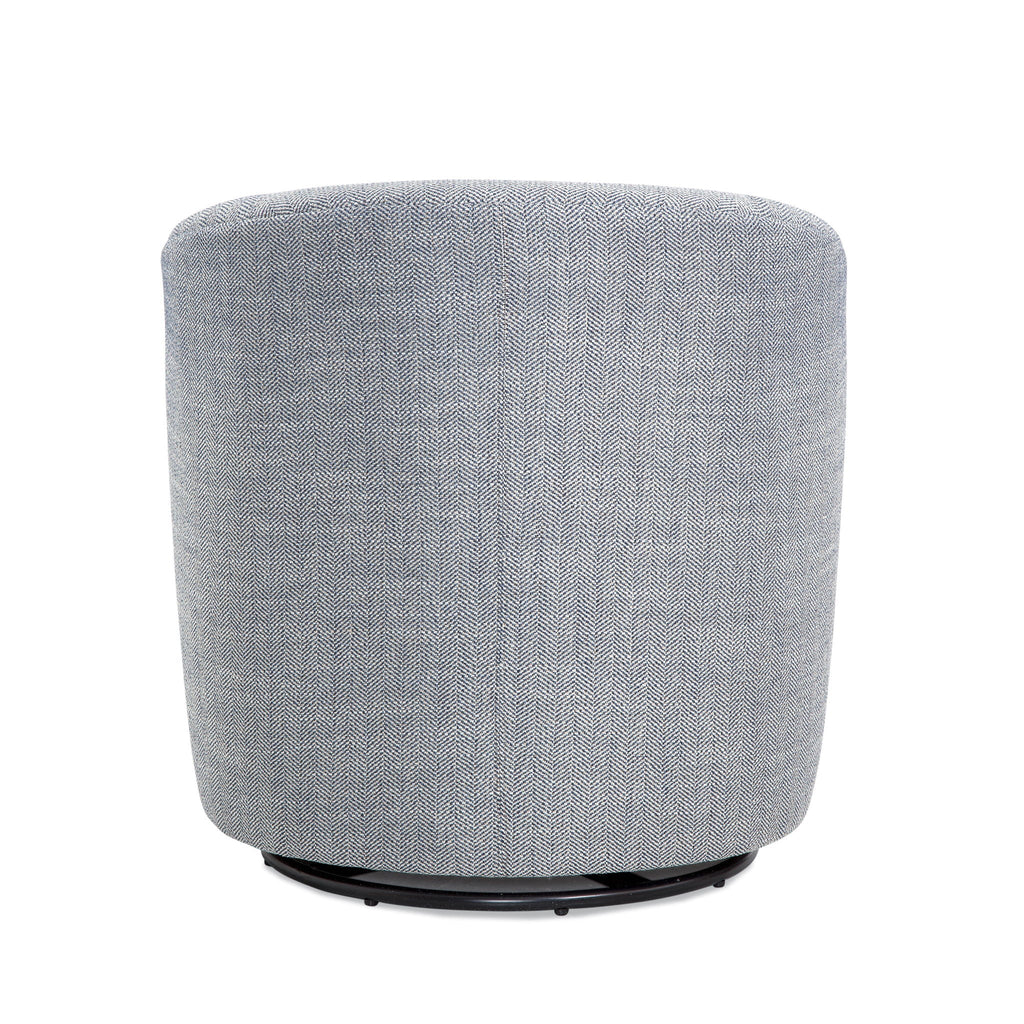 Swivel Barrel Chair with 360 Degree Rotation - Beige, Light Blue, or Red