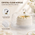 2-in-1 Cake Stand with Acrylic Dome Cover