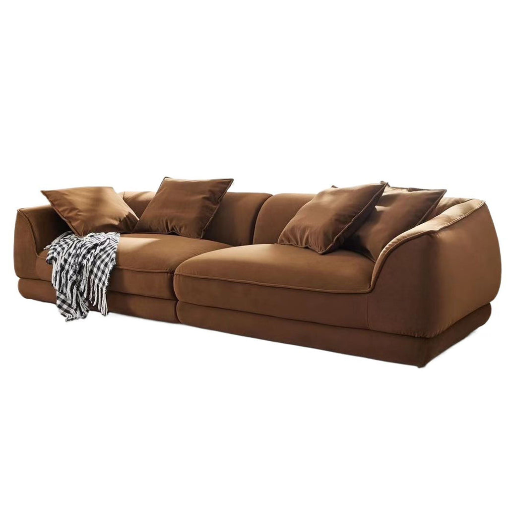 Nordic Modern Sofa With Removable Pillowcase, High Density Sponge Filling, 4 Throw Pillows