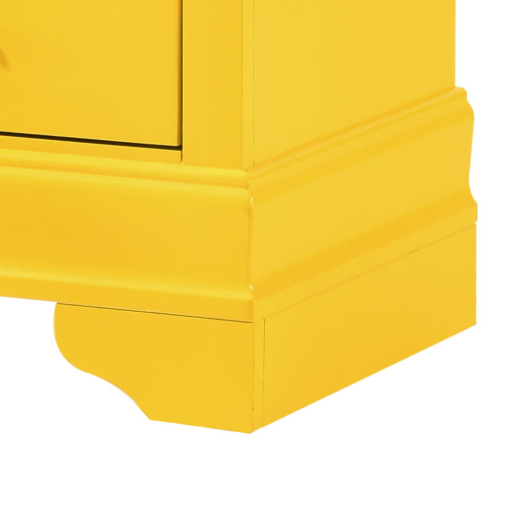Traditional Style Design Nightstand with Classic Accent - Multiple Colors