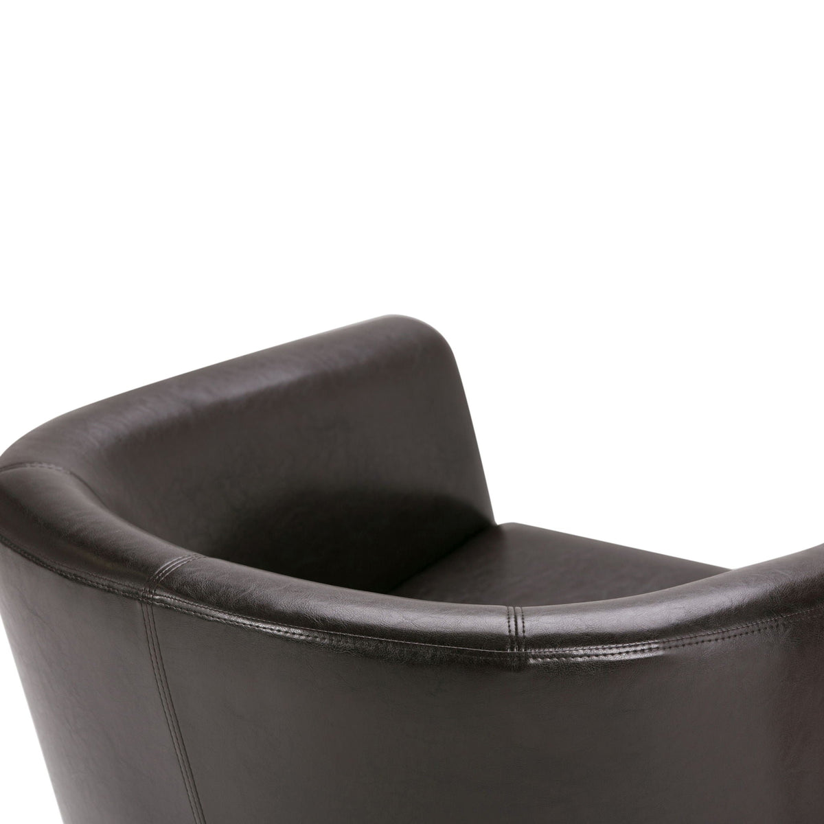 Transitional Tub Chair with Curved Back and Removable Cushion - Multiple Colors