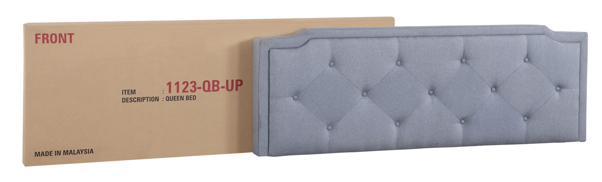 Button Tufted Upholstered Bed with Charming Design - Multiple Colors
