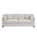 83.5" Modern Flared Arms Sofa (Beige)