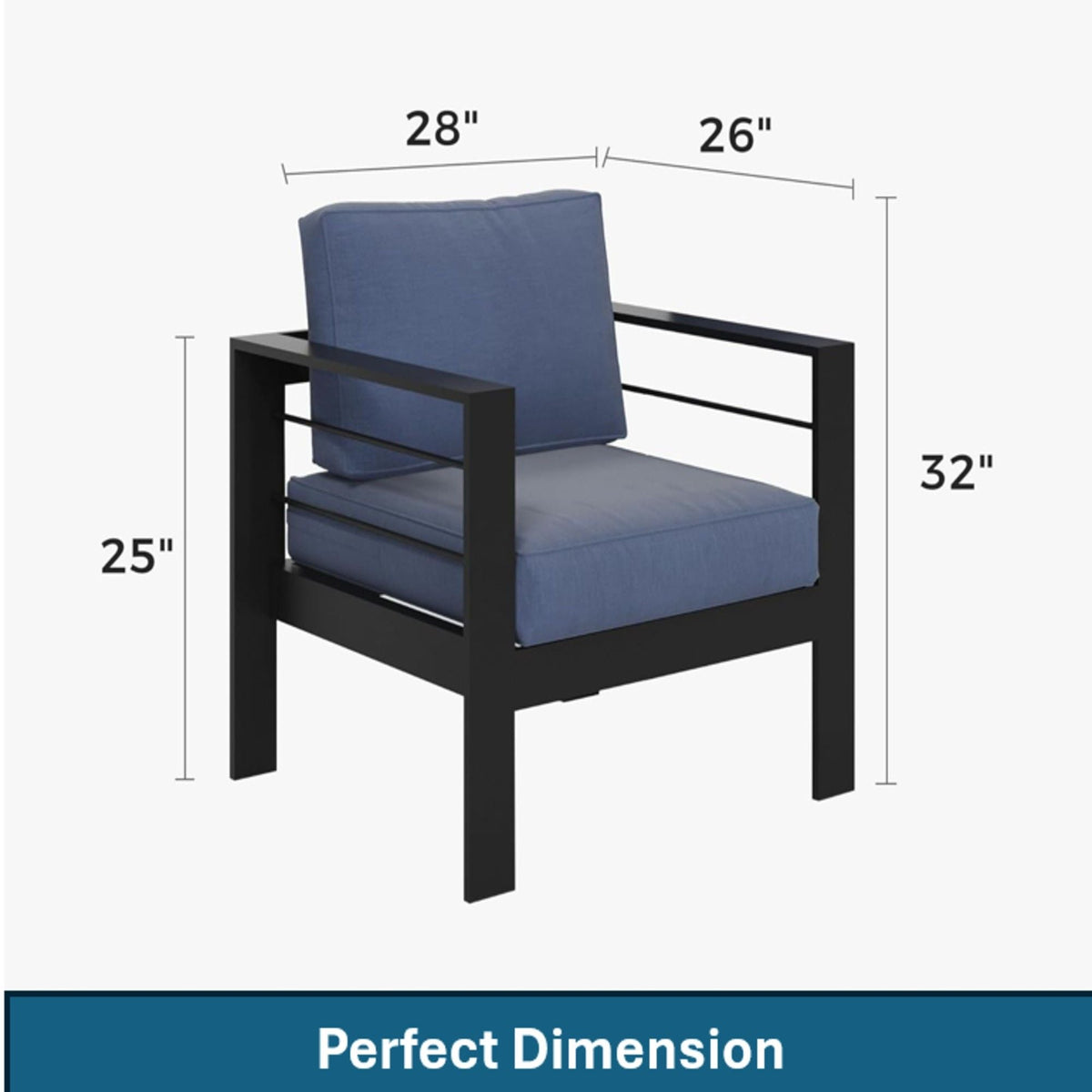 All-Weather Outdoor Patio Set with Thick Cushions - Multiple Colors
