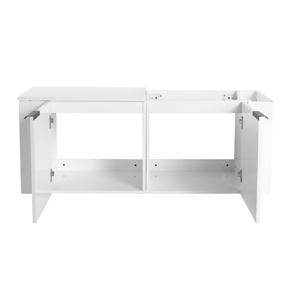 Modern Bathroom Vanity Sink Combo With Spacious Storage - White or Light Brown