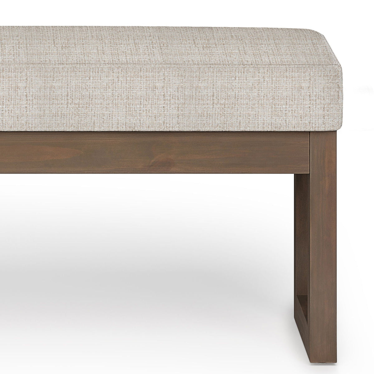 Milltown Upholstered Ottoman Bench with Versatile Design - Multiple Colors