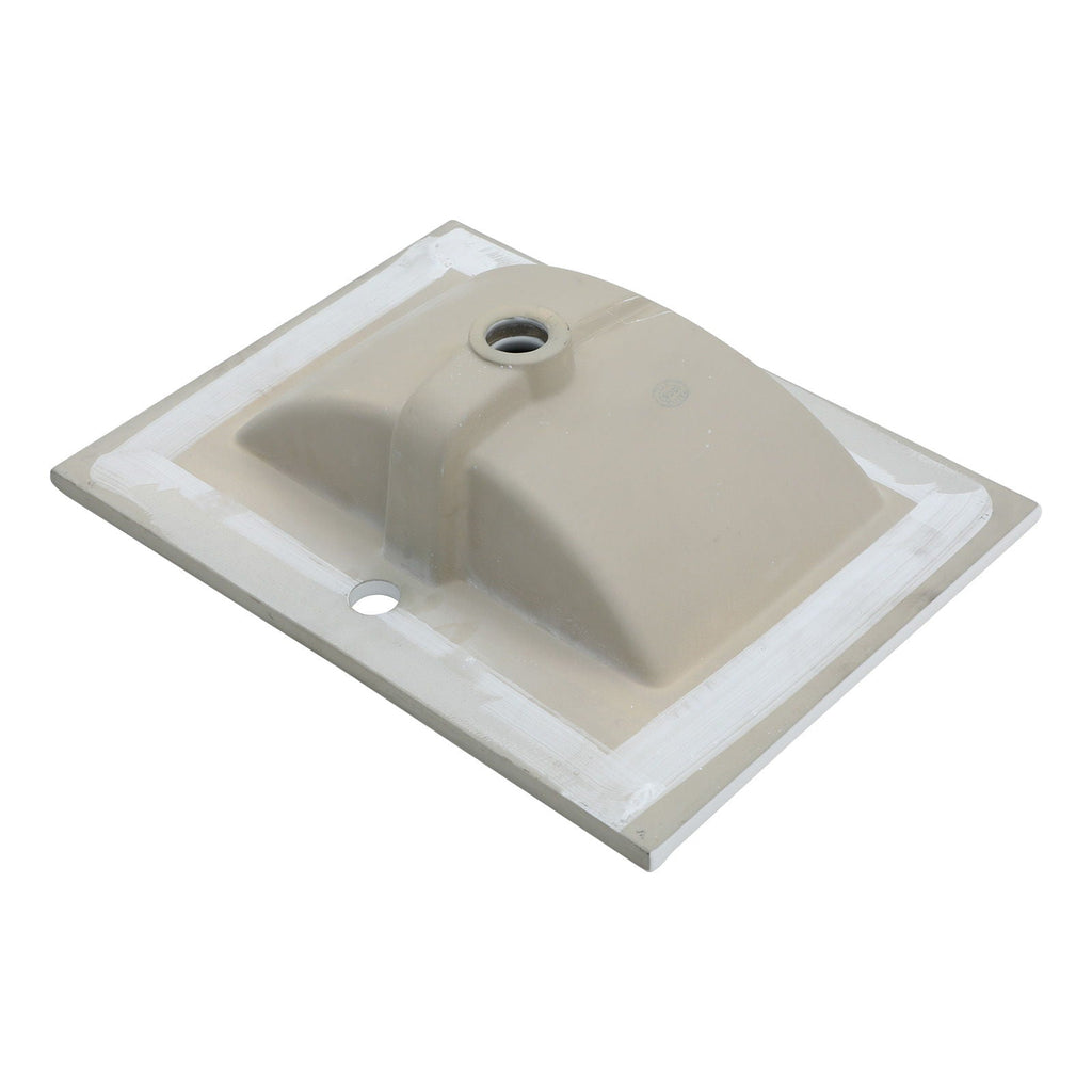 Console Sink With Legs, 24" X 18", Durable Porcelain With Frame - White / Black