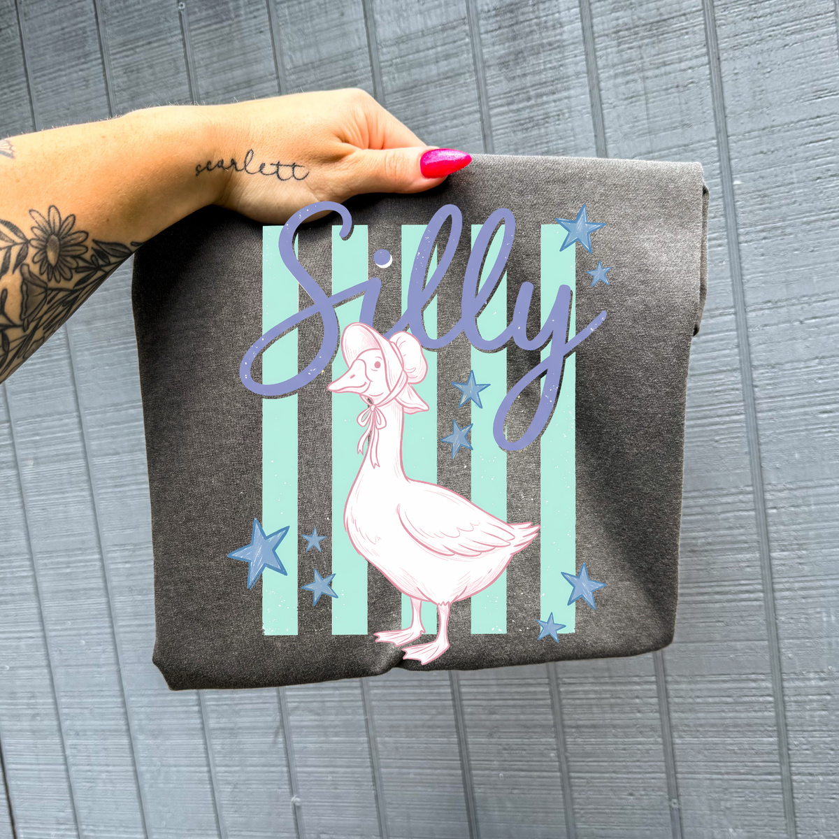 Silly Goose Stars & Stripes Graphic Tee