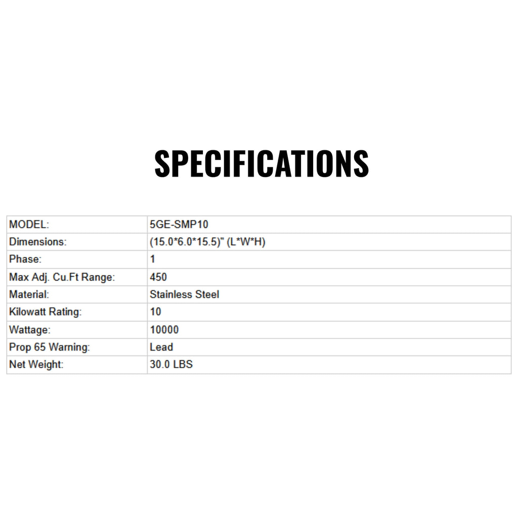 Delta SteamScape 10KW SMP10 Steam Generator [5GE-SMP10] (SAK20583)