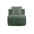 Armless Sofa Velvet-Green