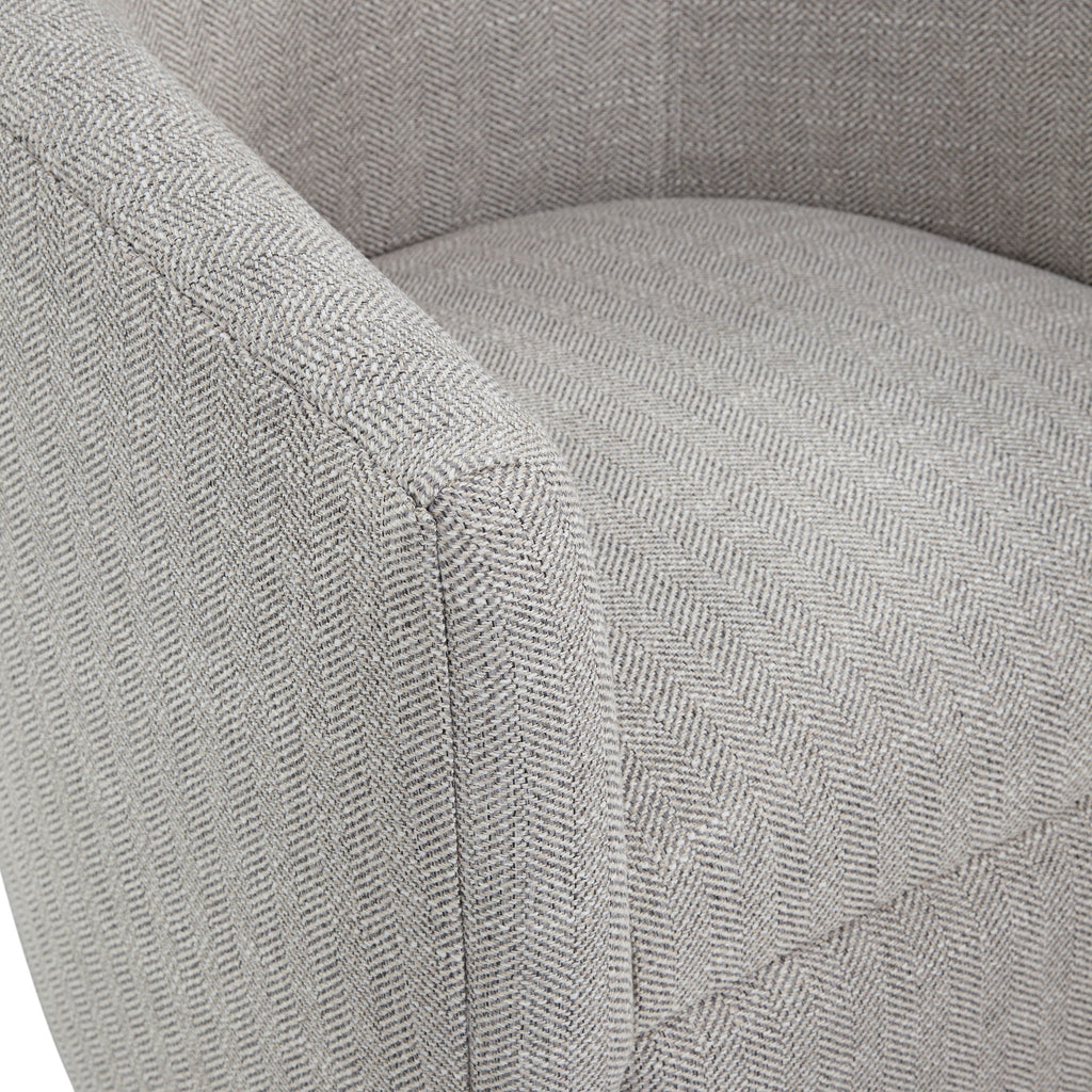 Swivel Barrel Chair with 360 Degree Rotation - Beige, Light Blue, or Red