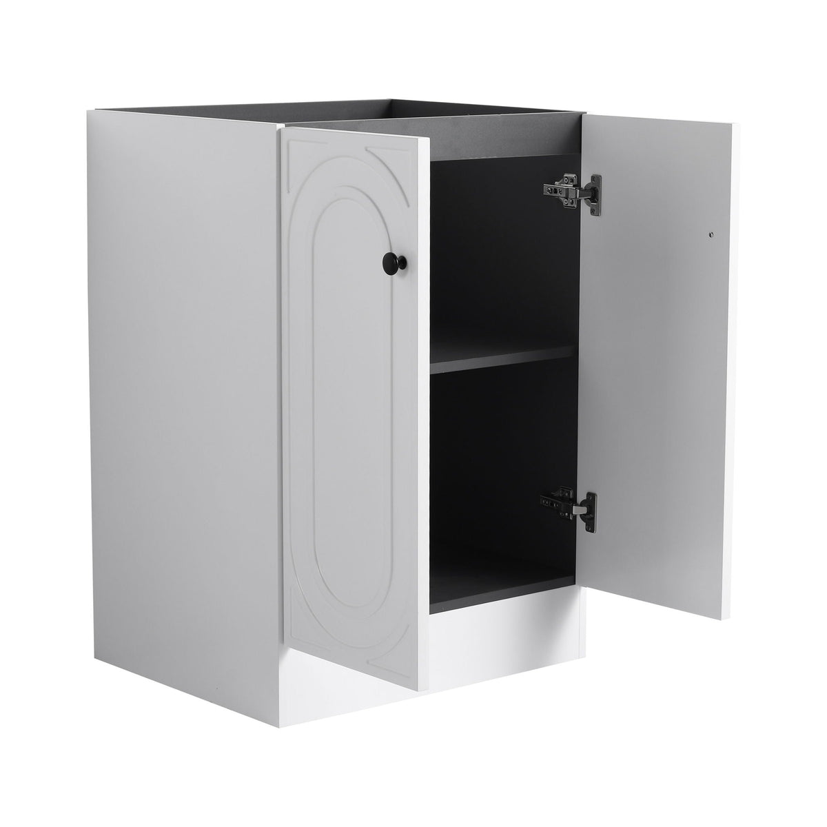 Modern Freestanding Bathroom Vanity with Soft Close Cabinet Doors - Pearl Silver, White, or Dark Green