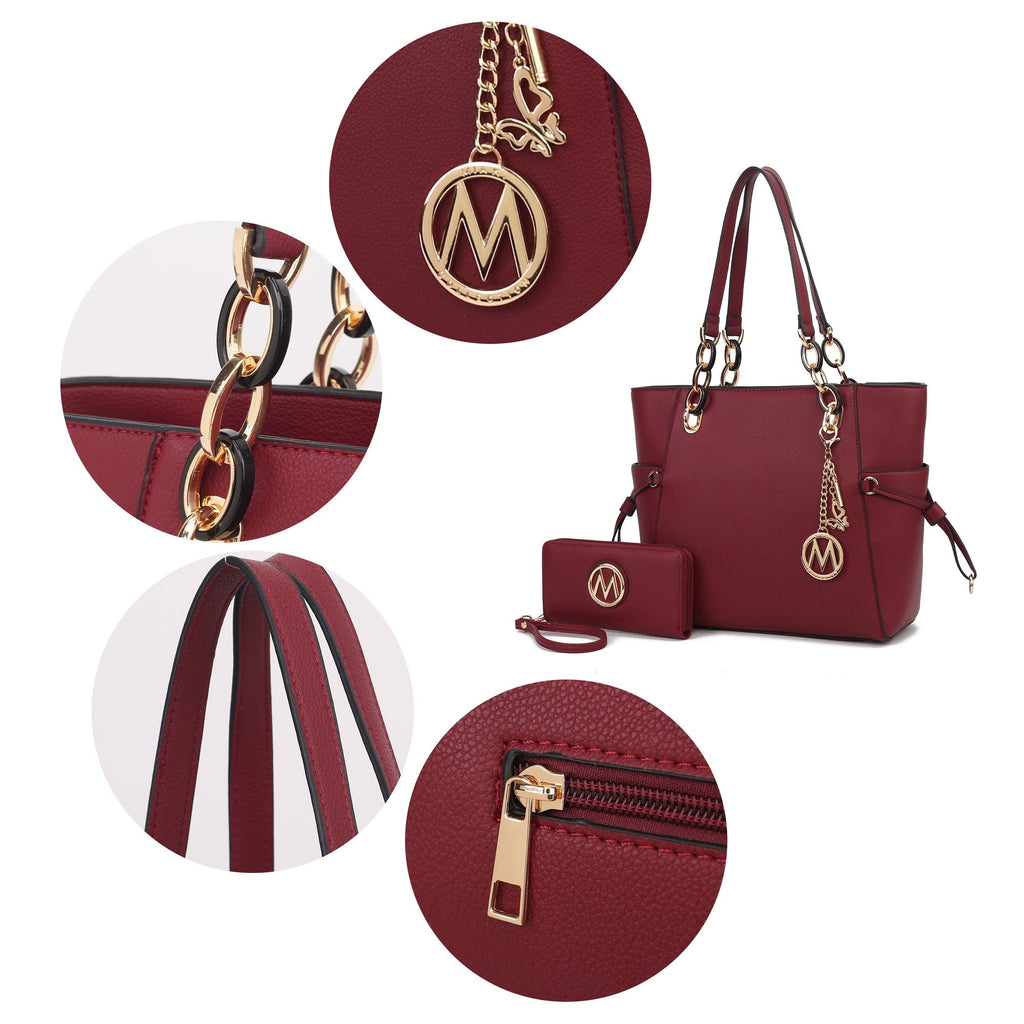 MKF Collection Yale Tote Women's Bag with Wallet Handbag Purse by Mia K