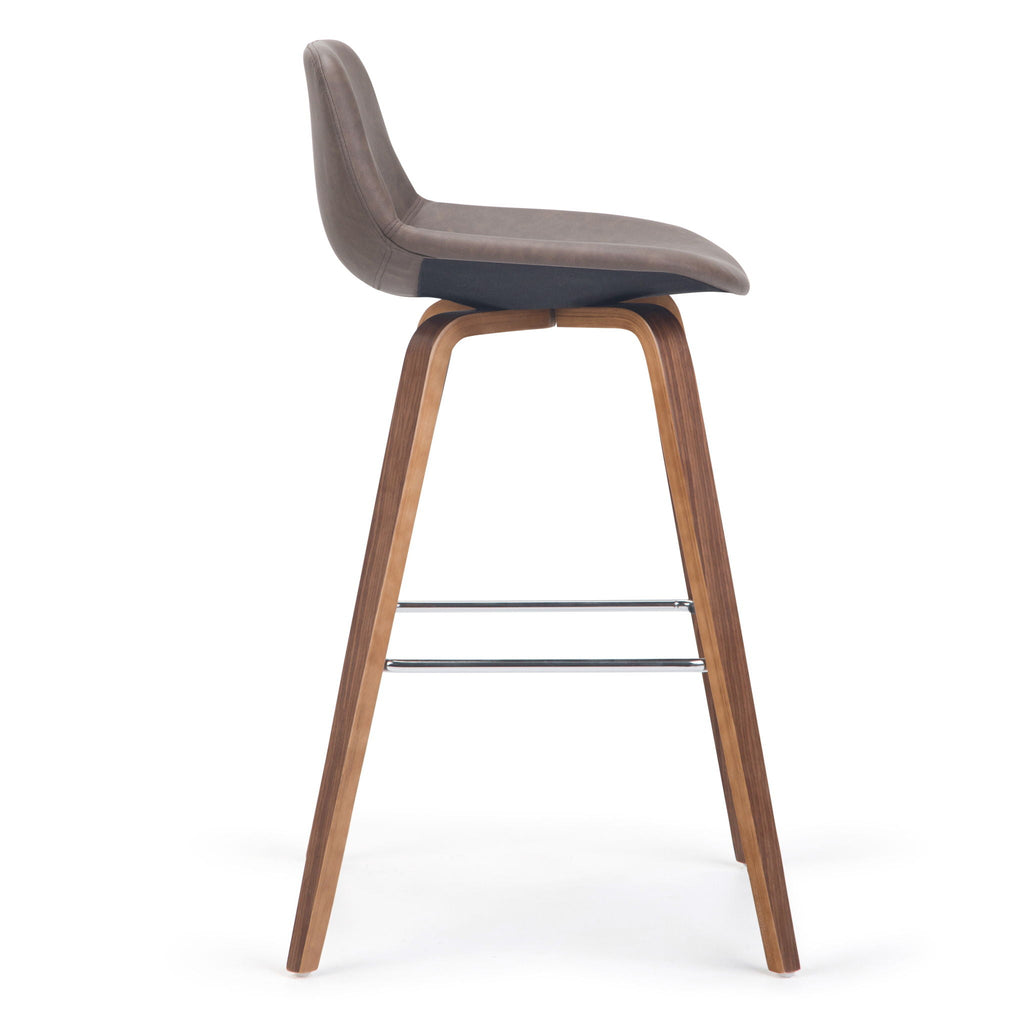 Bentwood Counter or Bar Height Stool Set of 2 with Foot Rest – Multiple Colors