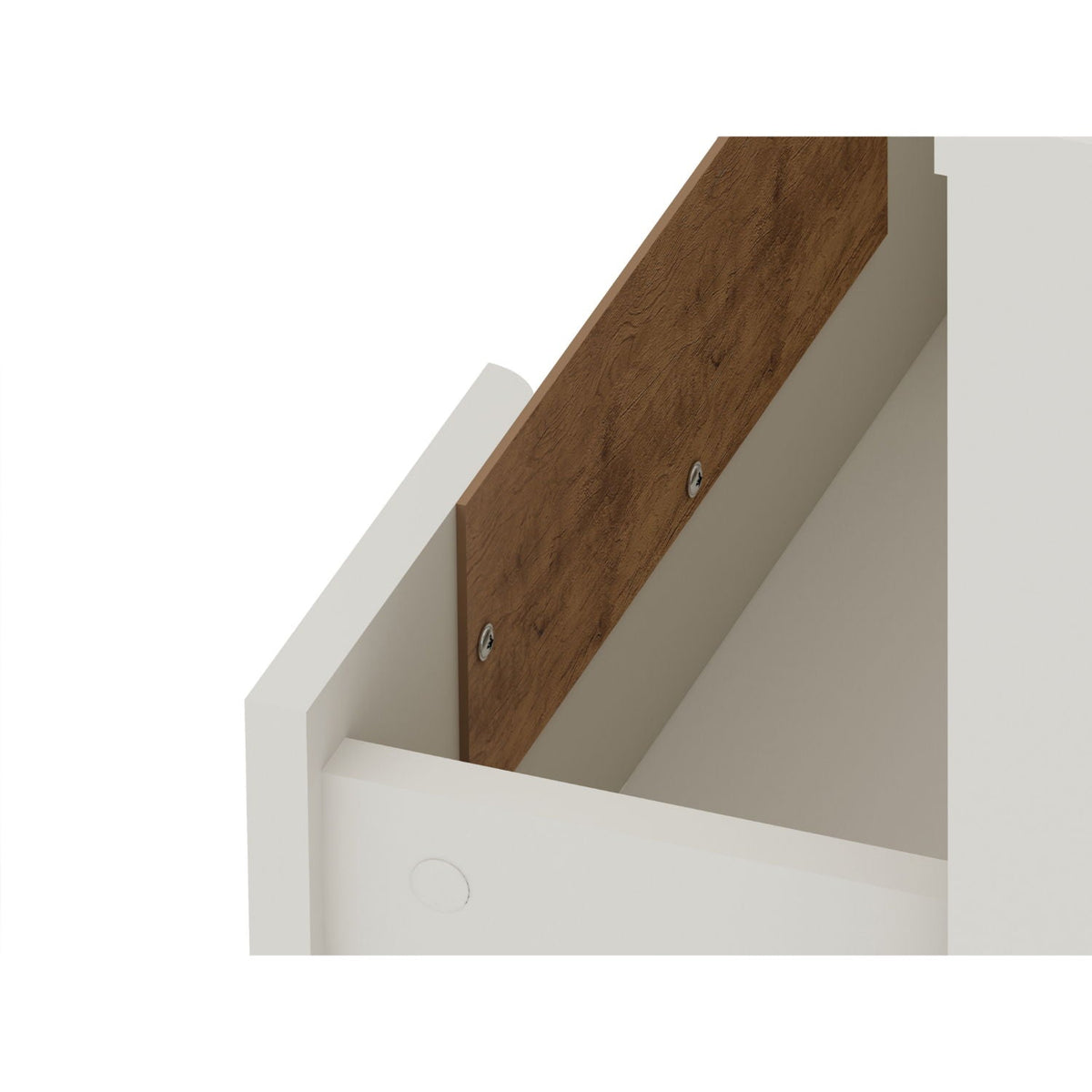 2 Drawer Nightstand with Durable Splayed Legs - Multiple Colors