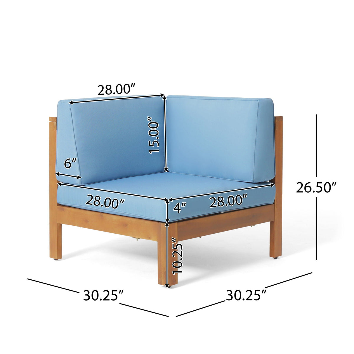 Brava - X Back Corner Chair