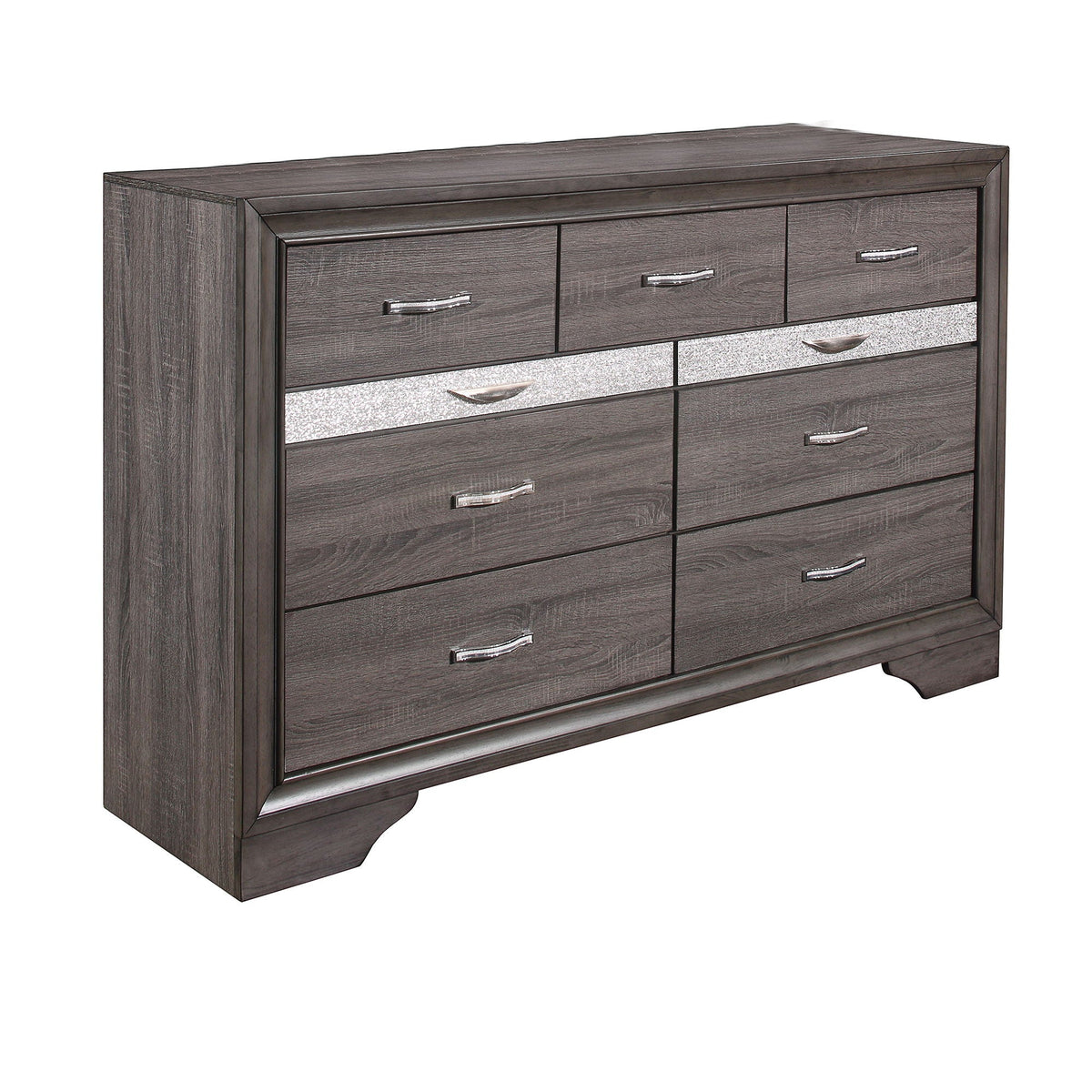 Sparkle Dresser with Jewelry Drawer - Gray