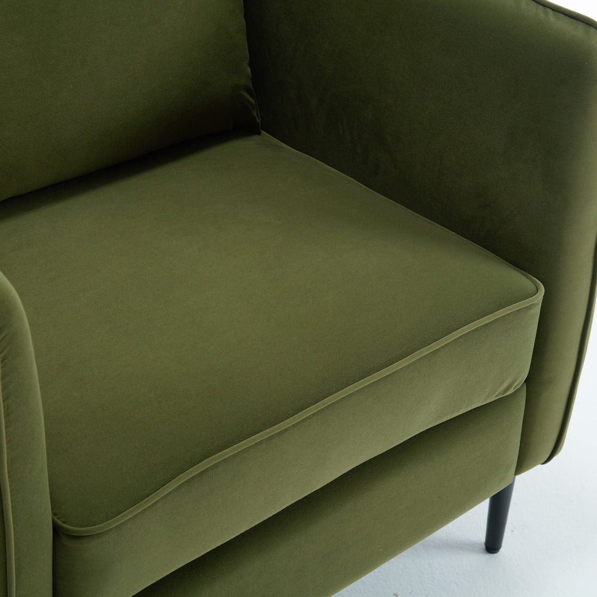 Accent Chair with Removable Pillow - Dark Green or Dark Red