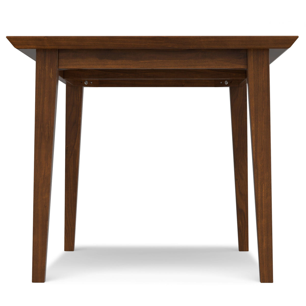 Contemporary Dining Table with Solid Oak Veneer - Light or Dark Brown