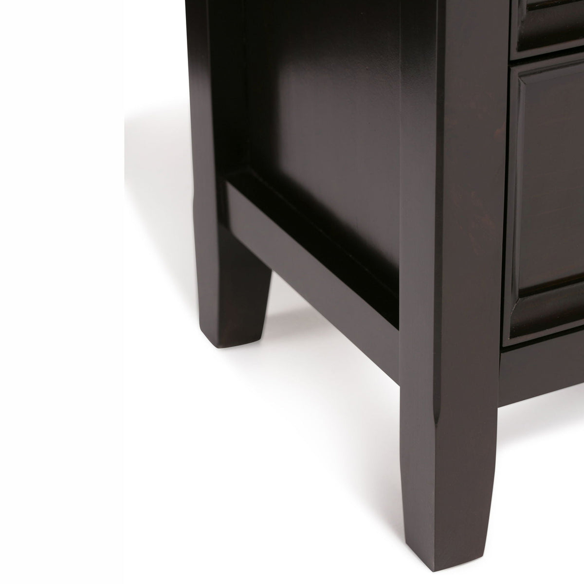 Handcrafted Medium Storage Cabinet with Adjustable Shelves - Dark Brown, Light Brown, Black, White