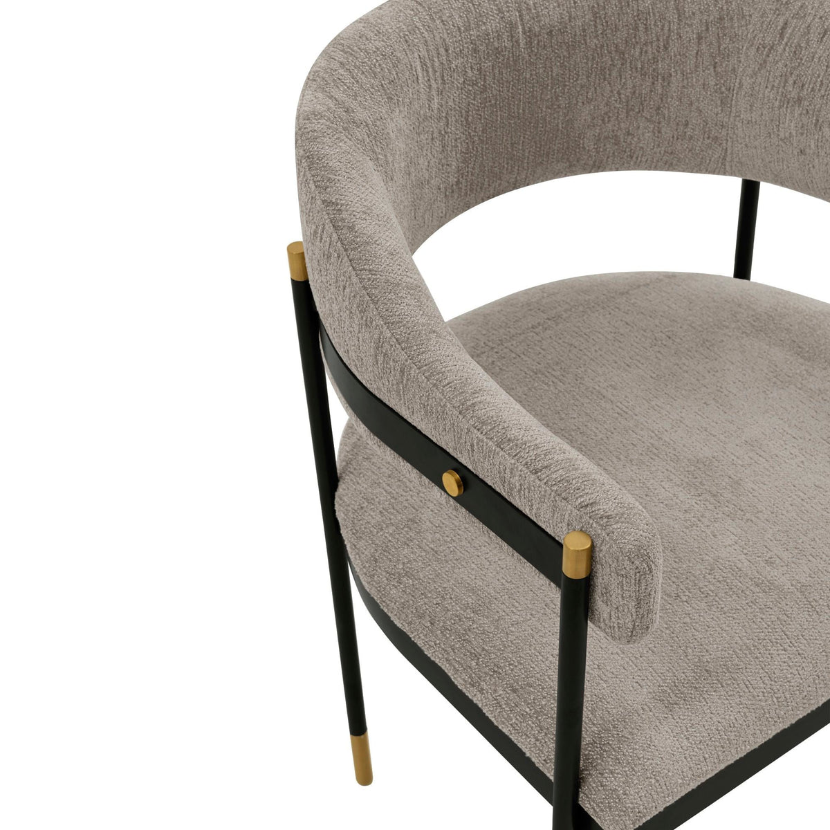 Fully Upholstered Arm Chair with Floating Back - Multiple Colors