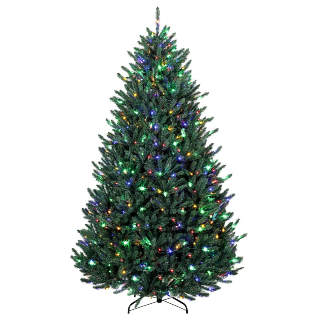 Prelit Colorado Christmas Tree with Built-In Lights - Green
