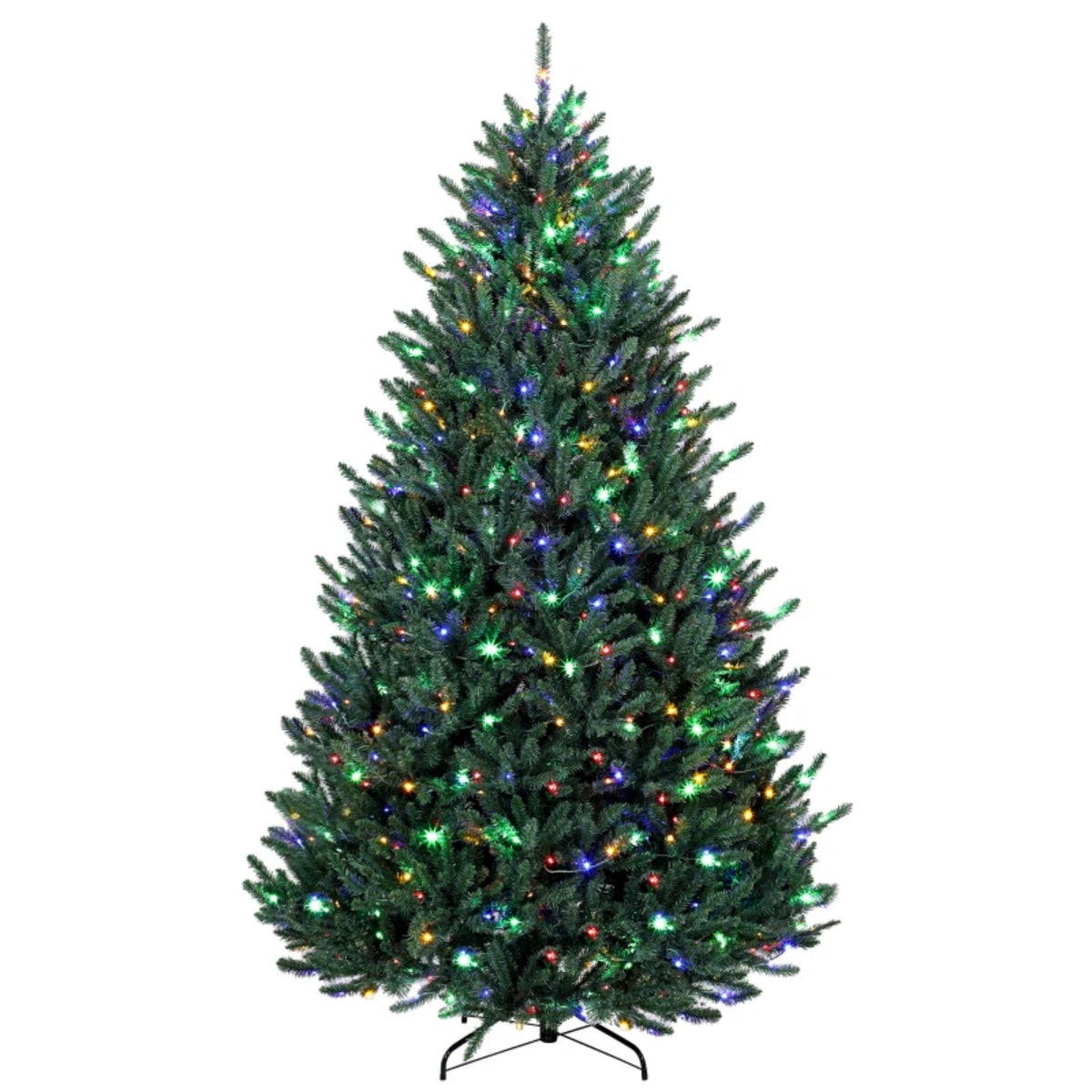 Prelit Colorado Christmas Tree with Built-In Lights - Green