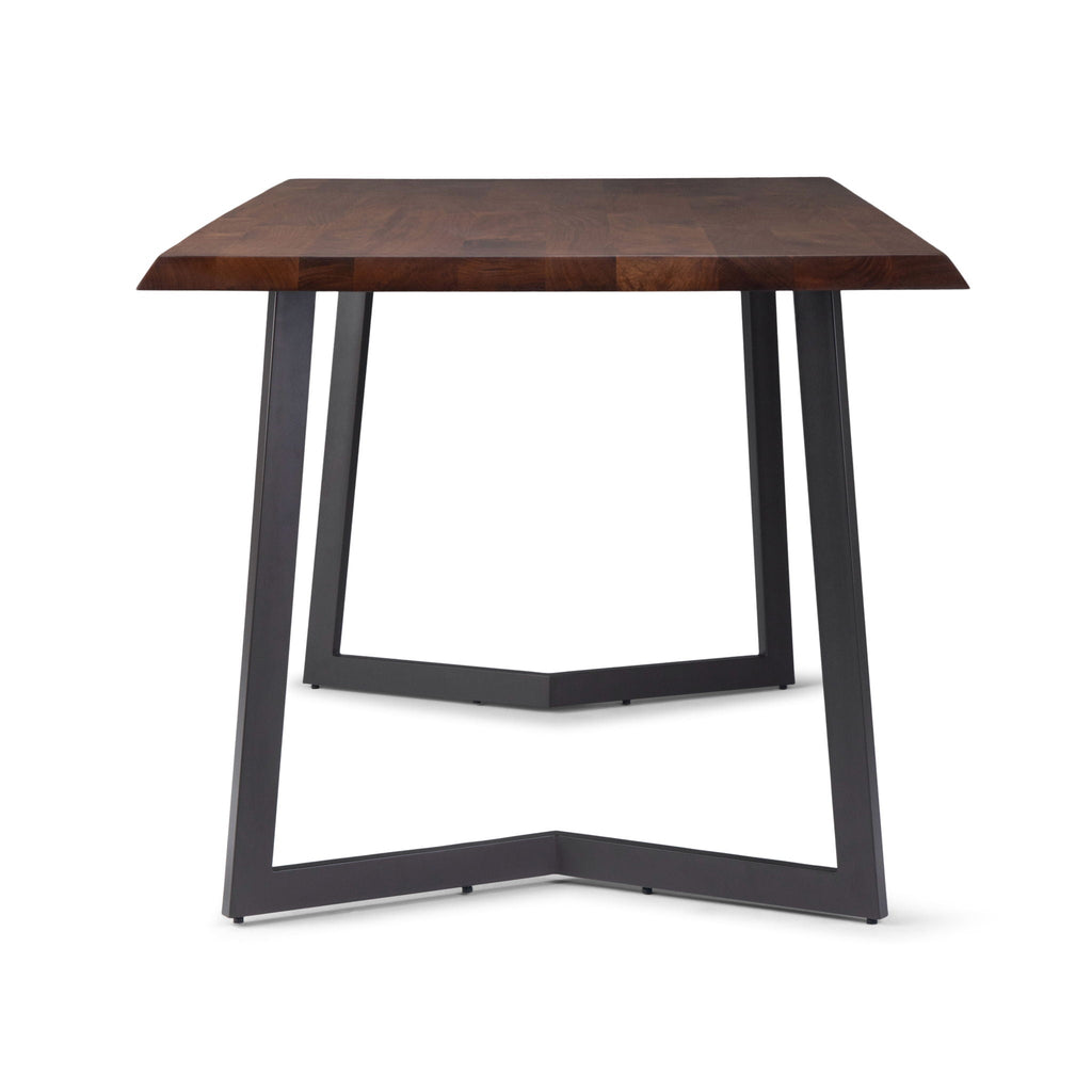 Watkins Dining Table with Solid Mango Wood Top - Dark Brown or Light Brown
