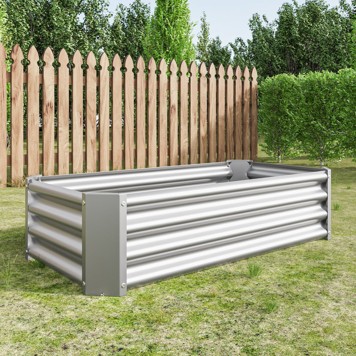 Metal Raised Garden Bed 4x2x1 ft