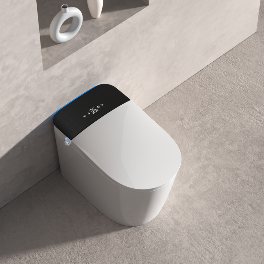 Fully Intelligent Toilet with Automatic Flip Cover - Porcelain