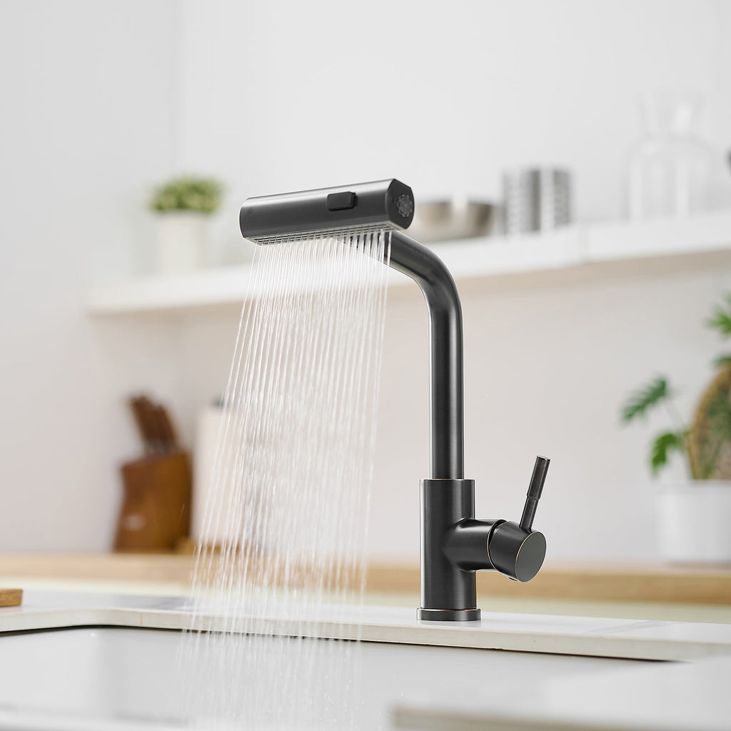 360° Rotation Pull-Down Kitchen Faucet - Oil Rubbed Bronze