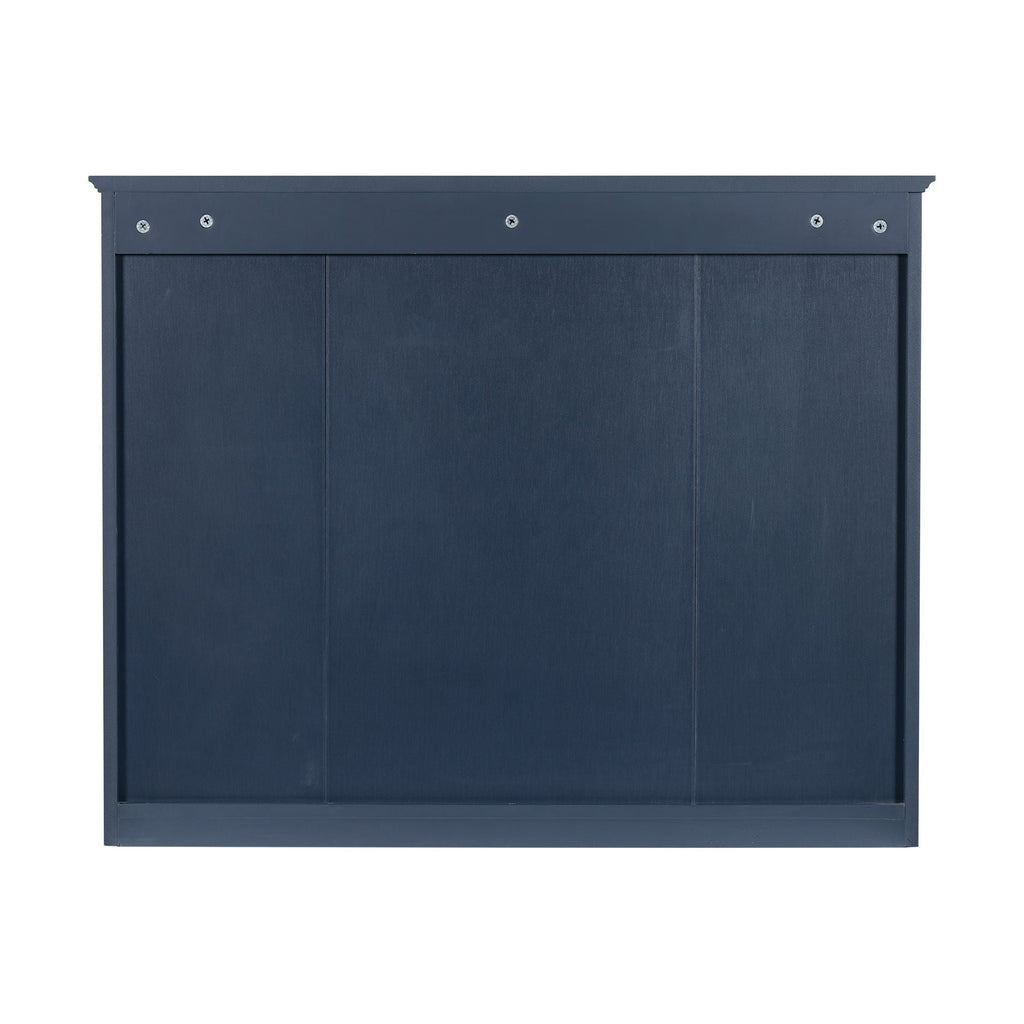 Wall Mounted Medicine Cabinet With Mirror, Storage Cabinet Featuring 6 Open Shelves And Adjustable Interior