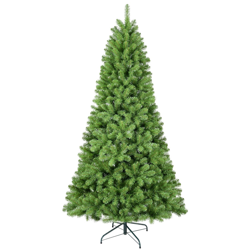 6ft Artificial Christmas Tree with Memory Wire - Hinged Easy Setup - Green
