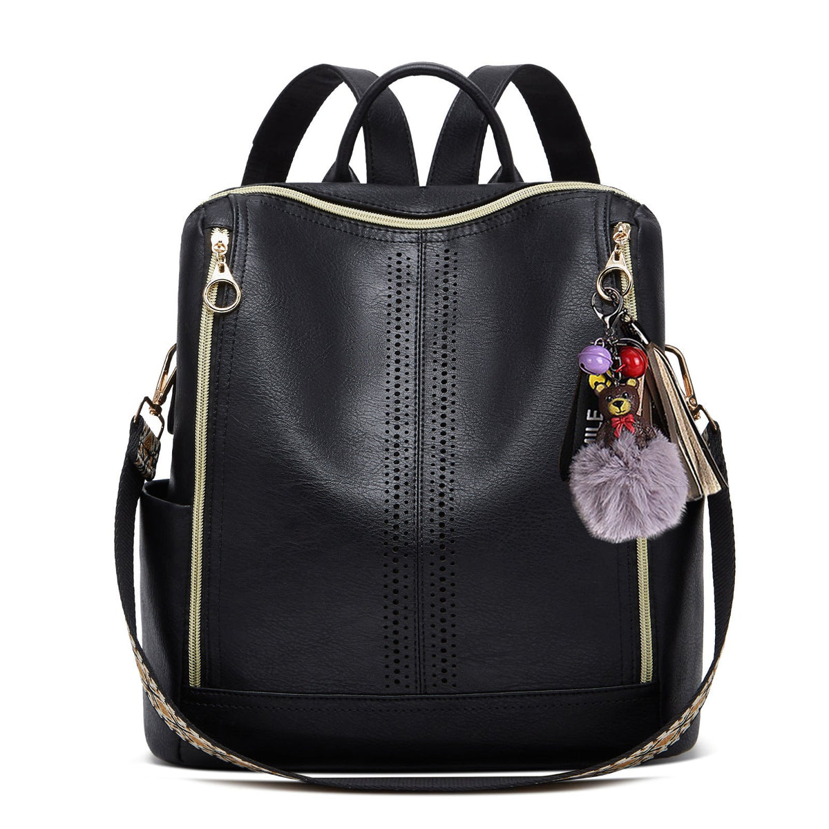 Springsummer Korean-style Casual Soft-leather Womens Backpack