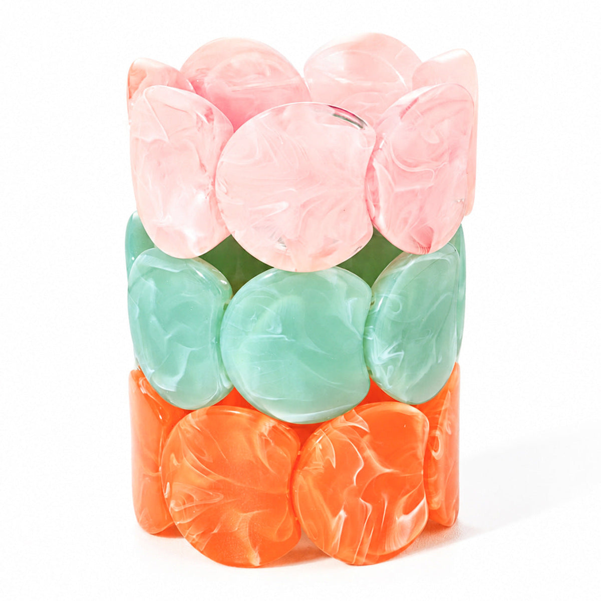 Irregular-shaped Resin Bracelet For Women