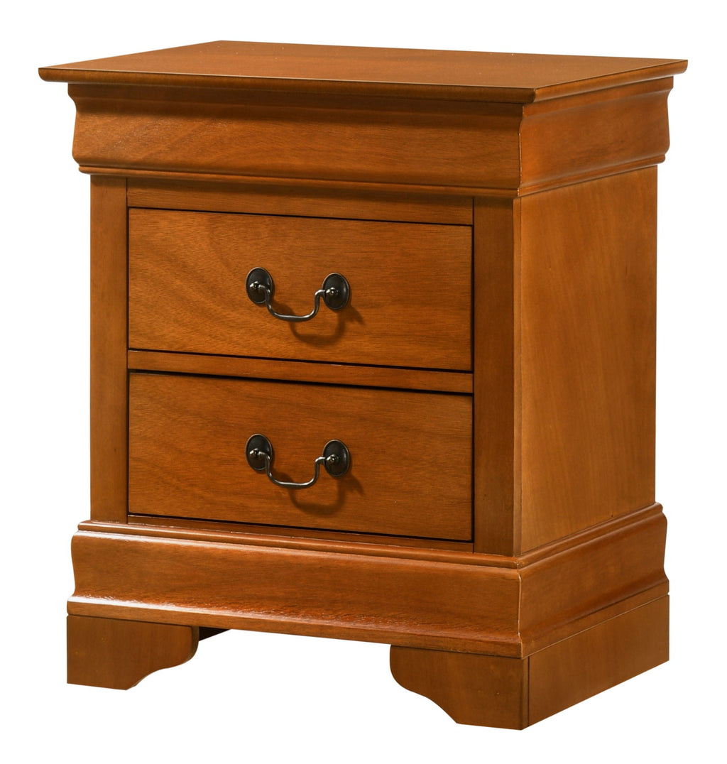 Traditional Style Design Nightstand with Classic Accent - Multiple Colors