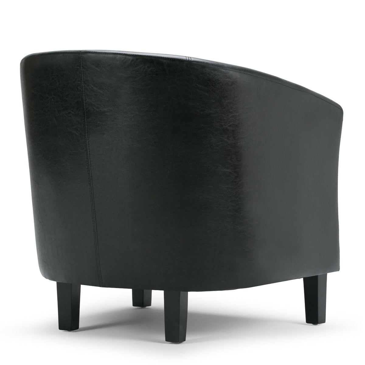 Transitional Tub Chair with Curved Back and Removable Cushion - Multiple Colors