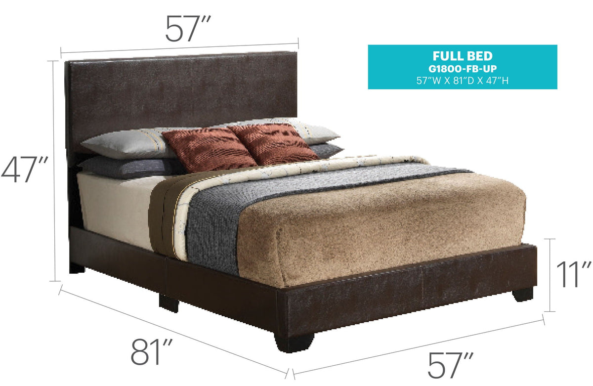 Elegant Platform Bed with Upholstered Finish - Multiple Colors