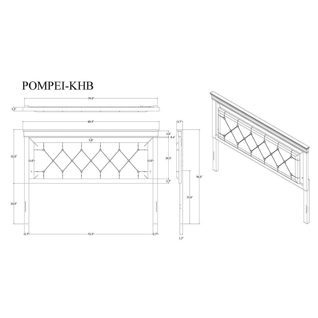 Panel Bed with LED Lighting and Tufted Headboard - White or Dark Gray