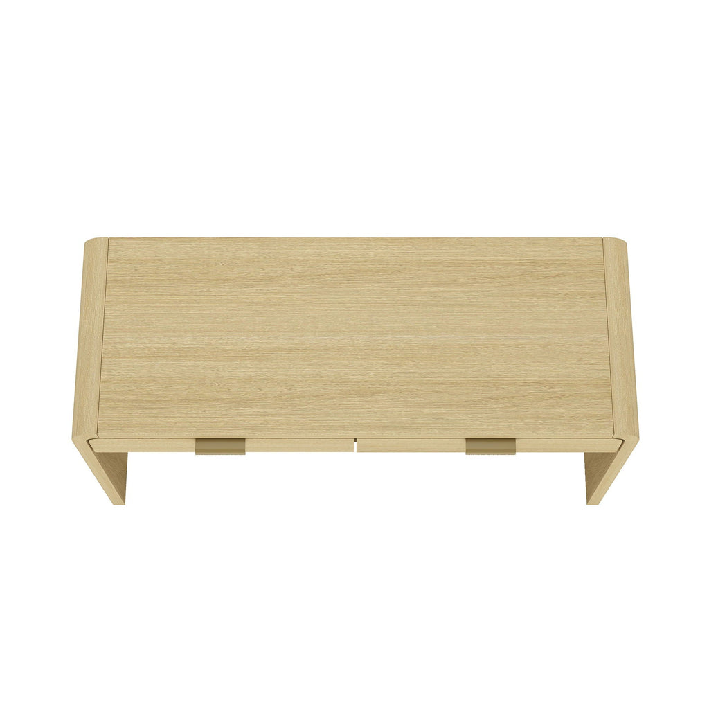 Oak Office Desk with 2 Drawers - Modern Style - Grace