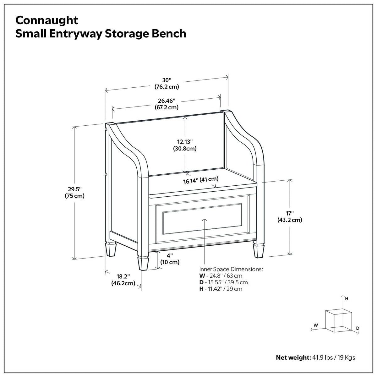 Connaught - Storage Bench