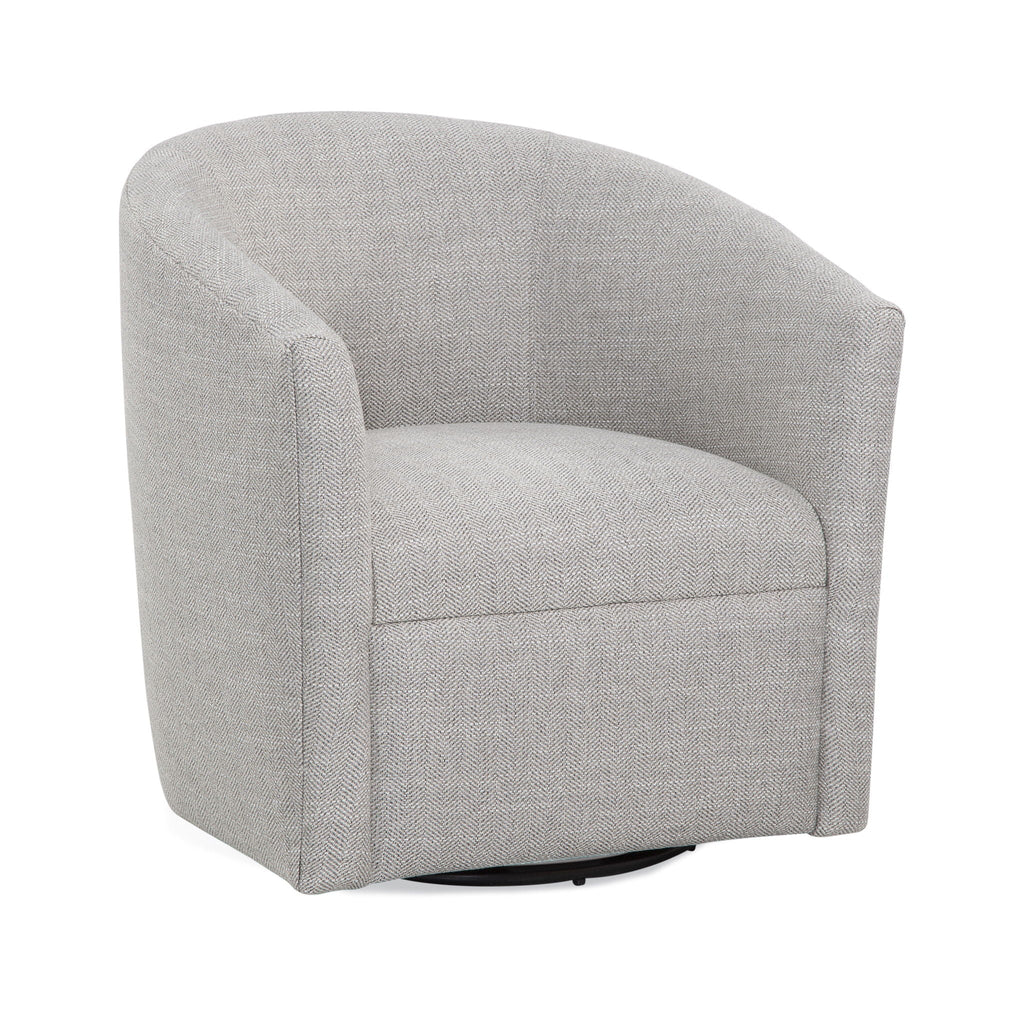 Swivel Barrel Chair with 360 Degree Rotation - Beige, Light Blue, or Red