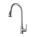 High Arc Single Handle Stainless Steel Brushed Nickel Kitchen Faucet