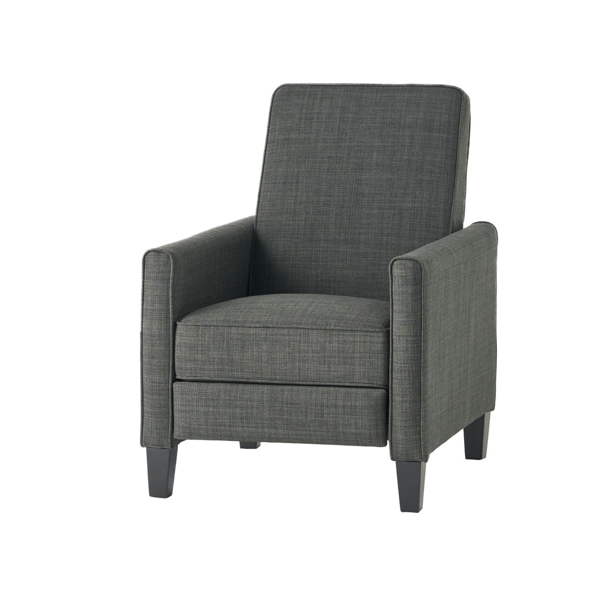 Upholstered Push Back Recliner Chair with Adjustable Recline - Multiple Colors