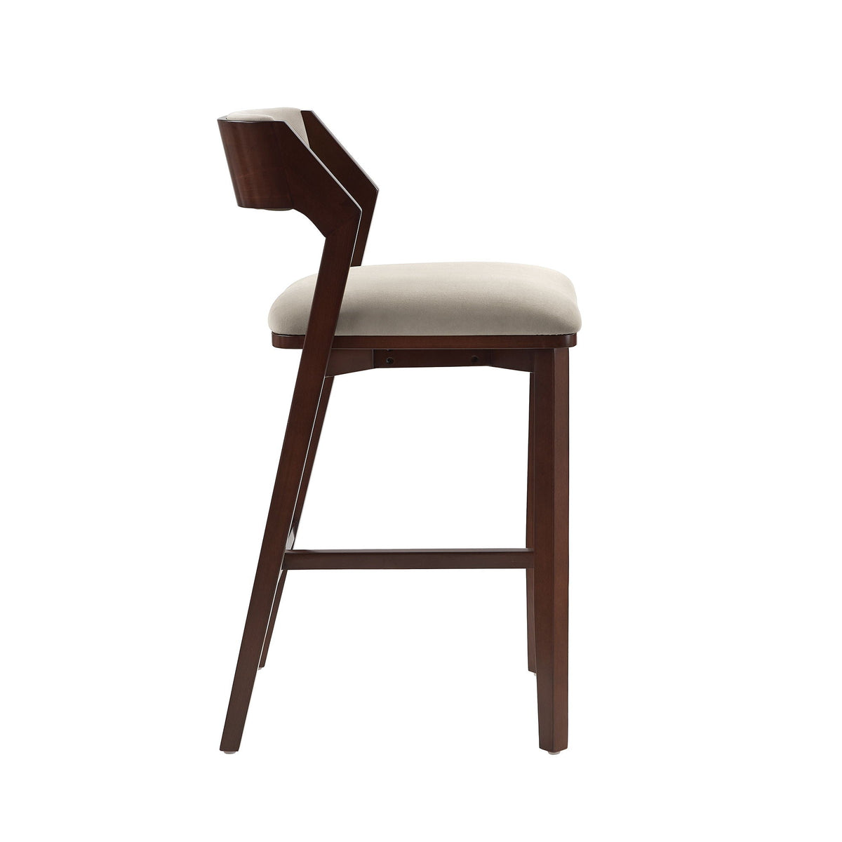 Bar Height Barstool with Backrest - Pearl Silver, White, Black, Dark Green