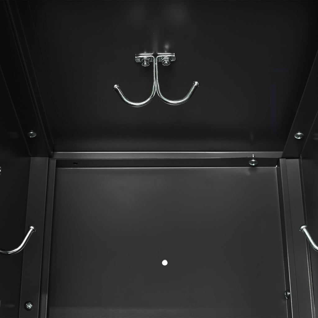 Storage Locker Cabinet With Locks For Employees, Home Gym Office School Garage - Black
