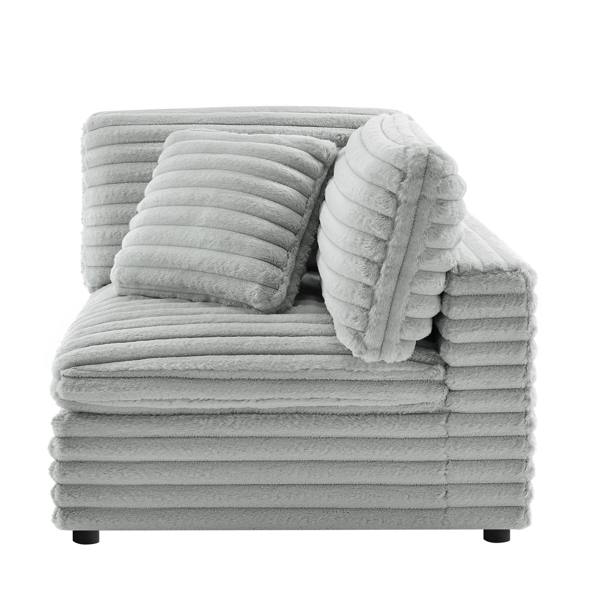 Jenny - Corner Accent Chair - Gray